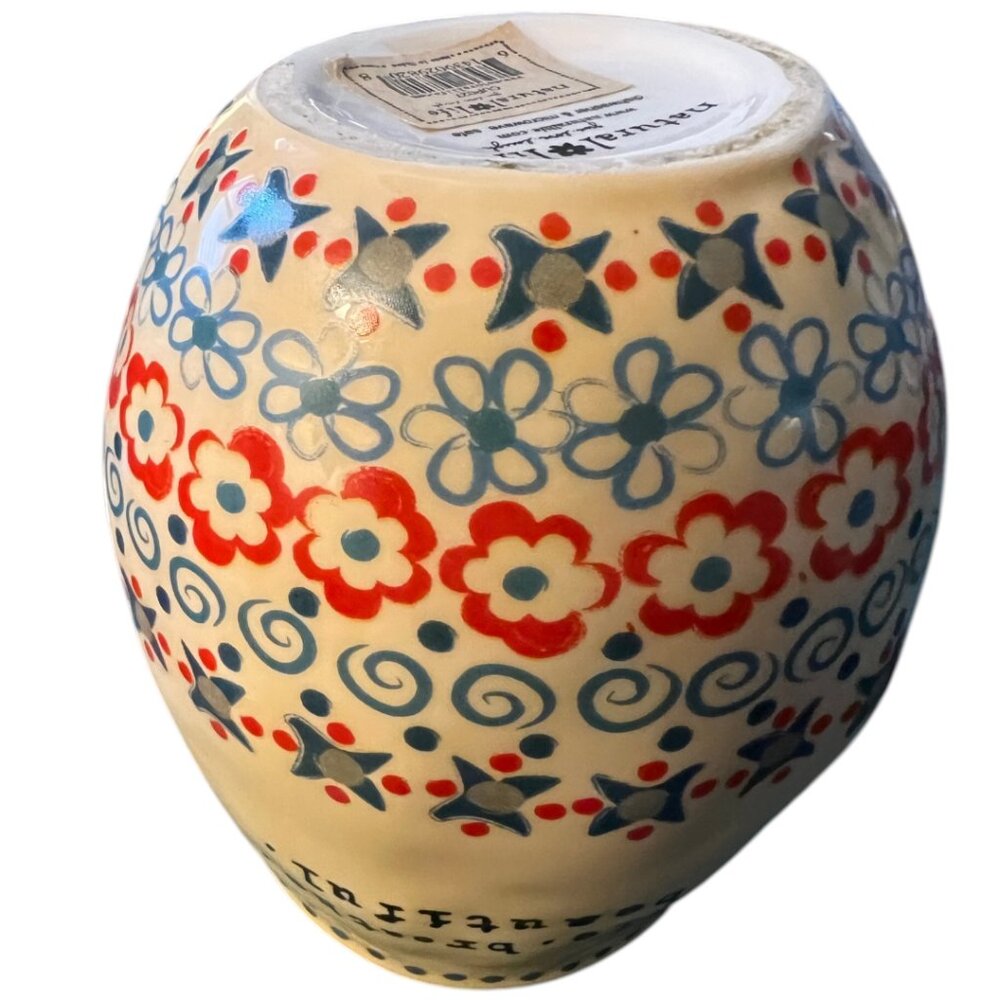 NATURAL LIFE Stoneware Cup Stop Smile Breathe Life Is Beautiful Boho Floral Gift - Picture 7 of 14